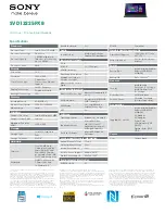 Preview for 1 page of Sony VAIO SVD13225PXB Specifications