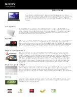 Sony VAIO SVE11113FXB Specifications preview