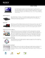 Preview for 1 page of Sony VAIO SVE14112FXB Specifications