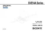 Preview for 1 page of Sony Vaio SVE14A series Service Manual