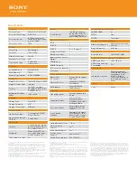 Preview for 2 page of Sony VAIO SVL24125CXW Specifications