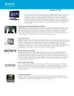 Sony VAIO SVL24147CXB Specifications preview