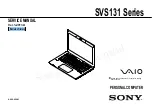 Preview for 1 page of Sony VAIO SVS131 Series Service Manual