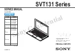 Preview for 1 page of Sony Vaio SVT131 Service Manual