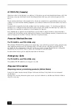 Preview for 12 page of Sony VAIO SZ00 Series Safety Information Manual