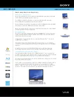 Sony Vaio VGC-JS250J/B Specifications preview