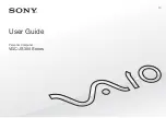 Предварительный просмотр 1 страницы Sony VAIO VGC-JS300 Series User Manual