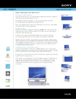 Sony VAIO VGC-JS320JS Specifications preview