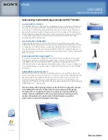 Preview for 1 page of Sony VAIO VGC-LS25 Specifications