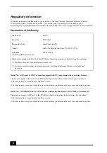 Preview for 8 page of Sony Vaio VGC-LV100 Safety Information Manual