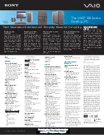 Sony VAIO VGC-RB39C User Manual preview