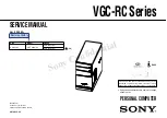 Preview for 1 page of Sony Vaio VGC-RC Series Service Manual