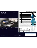 Sony VAIO VGN-A49GP Specifications preview