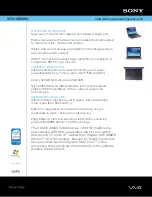 Preview for 1 page of Sony VAIO VGN-AR660U Specifications