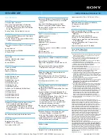 Preview for 2 page of Sony VAIO VGN-AR810E Specifications