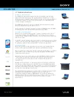 Sony VAIO VGN-AR870NC Specifications предпросмотр