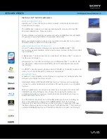 Sony VAIO VGN-AW130J/H Specifications preview