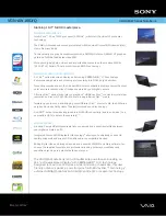 Sony VAIO VGN-AW160J/Q Specifications preview