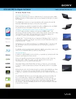 Preview for 1 page of Sony VAIO VGN-AW290 Specifications