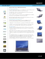 Sony VAIO VGN-AW330J/H Specifications preview