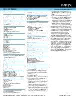 Preview for 2 page of Sony VAIO VGN-AW330J/H Specifications