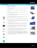 Preview for 1 page of Sony VAIO VGN-AW420F/H Specifications