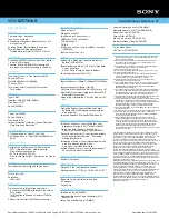 Preview for 2 page of Sony VAIO VGN-BZ570NAB Specifications