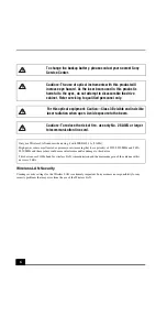 Предварительный просмотр 6 страницы Sony VAIO VGN-C140F Safety Information Manual