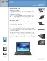 Sony VAIO VGN-C140G/B Specifications preview