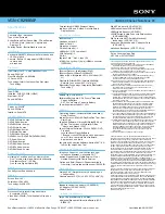 Preview for 2 page of Sony VAIO VGN-CR290EAP Specification