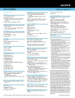 Preview for 2 page of Sony VAIO VGN-CR305E/L Specifications