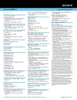 Preview for 2 page of Sony VAIO VGN-CR320E/T Specifications