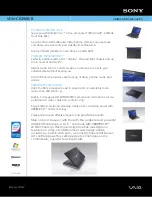 Preview for 1 page of Sony VAIO VGN-CR390E/B Specifications