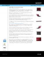 Sony VAIO VGN-CR407E/R Specifications preview