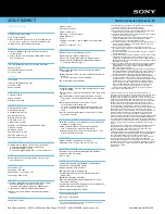 Preview for 2 page of Sony VAIO VGN-CR409E/T Specifications