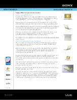 Preview for 1 page of Sony VAIO VGN-CR410E/N Specifications