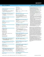 Preview for 2 page of Sony VAIO VGN-CR410E/N Specifications