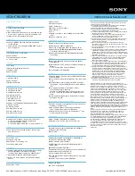 Preview for 2 page of Sony VAIO VGN-CR410E/W Specifications