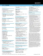 Preview for 2 page of Sony VAIO VGN-CR490EBL Specifications