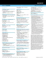 Preview for 2 page of Sony VAIO VGN-CR490EBN Specifications