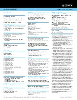 Preview for 2 page of Sony VAIO VGN-CR490EBT Specifications