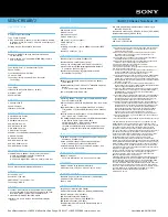 Preview for 2 page of Sony VAIO VGN-CR510E/J Specifications