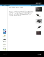 Preview for 1 page of Sony VAIO VGN-CR520E/T Specifications