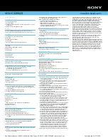 Preview for 2 page of Sony VAIO VGN-CS209J/R Specifications