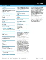 Preview for 2 page of Sony VAIO VGN-CS230J/R Specifications