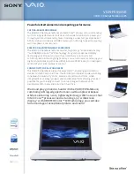 Preview for 1 page of Sony VAIO VGN-FE690GB Specifications