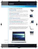 Sony VAIO VGN-FS620W Specifications preview