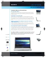 Предварительный просмотр 1 страницы Sony VAIO VGN-FS750P/W Specification