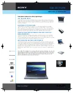 Sony VAIO VGN-FS775P Specification Sheet preview