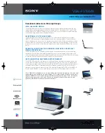 Sony VAIO VGN-FS780 Specification Sheet preview